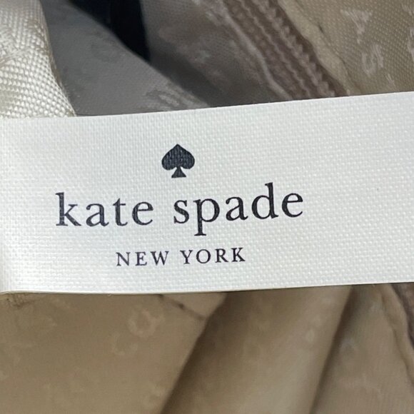 Kate Spade New York Black & White Palm Prin Adjustable Strap Crossbody Bag Sz M - Picture 9 of 11